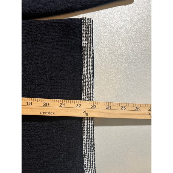 St. John Sport Jacket Skirt Outfit Set Women's XL Black Knit Wool Blend Casual - Picture 9 of 15